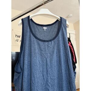 NWT Old Navy Heather Blue Soft Washed Tank Top